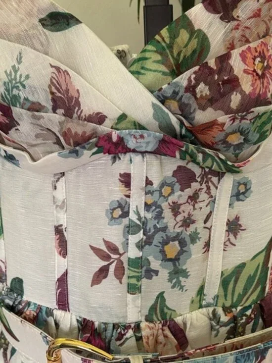 Zimmermann Floral Mini Dress - Multicolor - Picture 10 of 13